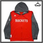 Houston Rockets Basketball Jacket Adidas Large Training Kit Hoodie 2015 2016 DZ4