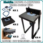 Makita DRT50 & RT0700 Trim table router kits