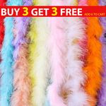 2M Halloween Colour Feather Boa Strip Xmas Ribbon Party Garland Decor