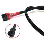 4 Pin PWM Fan Extension Cable 50cm Sleeved PC CPU Case Fan Lead Male to Female
