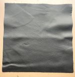 12" Square (Approx 300mm x 300mm) piece of Black Leather Craft Patch
