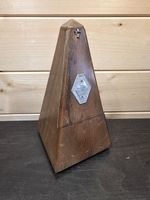 Maelzel Paquet Vintage Wooden Metronome French Wind-Up | Tested & Working