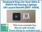 Keyboard Replacement Keys for Acer Nitro 5 AN515-46 Gaming Laptops UK Backlit