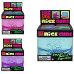 3 PACK Nee Doh Nice Cube Super Solid Squish  -  Blue Purple Pink - Brand New