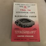 1963 CENTENARY FA CUP FINAL PROGRAMME, LEICESTER CITY v MANCHESTER UNITED 