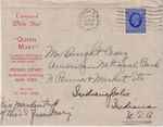 GB GV 1936, GV 2½d blue on very fine maritme cover MAIDEN TRIP QUEEN MARY