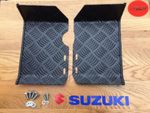Suzuki LT50 Foot Plates / Rests / Ankle Protectors. Nerf Bars. MATT BLACK