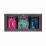 Sara Miller New India Set of 3 Round Tin  Caddies 106 (d) x 150mm