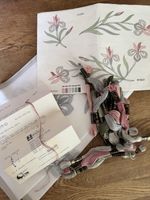 85cm X 85cm Table Cloth Pattern, With Needle, Stitch Guide And Anchor Threads