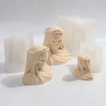 1pc 3D Skull Candle Mold Silicone DIY Party Making Resin Halloween Decor Mould