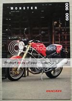 DUCATI MONSTER M600 & M900 MOTORCYCLES Sales Brochure Nov 1994 #GBD 10.1994