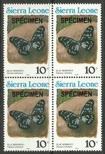 Sierra Leone 1990 High Cat Insects Butterflies Blue Monarch Bloc MNH