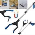 82cm Megnatic Aluminium Pick Up Tool Reacher Grabber Foldable Hand Long Picker