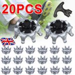 20X Footjoy Replacement Soft Fast Twist Studs Tri-Lok Golf Shoes Spikes Pin UK