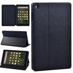 Black Leather Tablet Stand Cover Case For Amazon Fire 7/HD 8/8 Plus/HD 10/2024