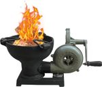 Forge Furnace With Hand Blower Pedal Type Handle Fan Blacksmith Vintage Style