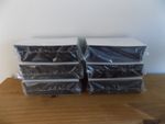 100 approval stock cards 150x85mm single strip black with clear flap New Unused