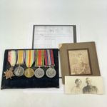 WW1 & WW2 Medal Group Sapper George Woodward 1322 Royal Engineers Cambridges Own