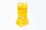 Expandable Safety Barrier Wheels 3.9m Plastic Barricade Safety Gate Retractable