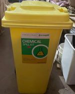 120L Chemical Spill Kit 2 Wheel PE Bin