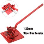 1-20mm Portable Building Bending Machine Steel Bar Bender Round Rebar Bender US
