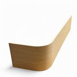 OAK Faced  Bullnose Riser 200mm Rise Feature Tread for Staircase