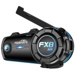 FX8 Air Motorcycle Bluetooth Headset 4 Riders Group Helmet Intercom 1200m UK