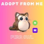 Adopt from Me - Purrowl Purr Owl