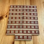 1 Vintage Encaustic Border Tiles Victorian/Edwardian 4 3/4Inches By 1 1/2Inches.