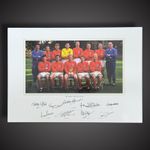 England 66 Team Photo Hand Signed By 9 Players £199