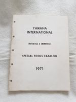 YAMAHA Motorcycle & Snowmobile Special Tools Sales Catalog 1971