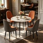High Gloss Marble Dining Table Kitchen Bistro Restaurant Bar Cafe Canteen Table