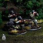 WWII German Sniper Team with Scenic Bases (3 models) Various Scales Historical