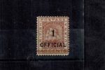 British Guiana 1881 SG 154 1 on 48C Red Brown Official w/Bar Unused F CV L200