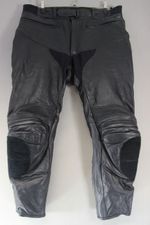 BRITISH MADE SCOTT LEATHERS BIKER TROUSERS WITH CE KNEE ARMOUR WAIST 40"/LEG 31"