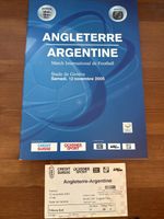 Argentina v England Programme & Ticket 12/11/2005 In Geneva Rare