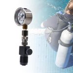 Scuba Tank Pressure Checker Luminous Compact Stainless Steel Scuba Pressure