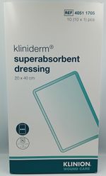 Kliniderm Super Absorbent Dressings 20 x 40cm – 10 Pack – Wound Care