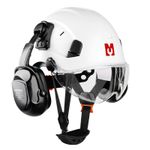 Mustbau Chainsaw Safety Helmet Forestry Hard Hat With Visor Goggles and Ear muff
