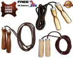Speed Skipping Rope 100% Leather MMA Fitness Speed Gym Exercise Training jumping