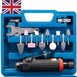 Mini Air Compressor Die Grinder Grinding 1/4Inch Polish Stone Kit F Rotary Tool