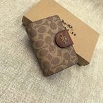 Leather Bifold Wallet Signature Brown Card & Coin Organizer CW786