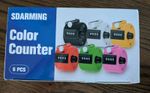 Colour Counters, Tally 4-dight Clicker Counter, ABS Handheld Counters x 6 