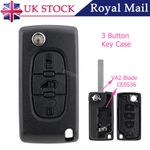 For Peugeot Partner Citroen Dispatch Berlingo 2008-2016 Remote Key Fob Case VA2