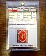 German Empire National Assembly Weimar Stamp after WWI 1919