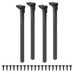 Folding Table Legs, 4pcs 70cm(27.6") Metal Foldable Table Furniture Legs