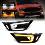 For 2022-2024 Ford Ranger Raptor LED DRL Daytime Running Light with Turn Signal