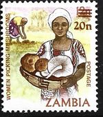 Zambia postal stamp mushrooms mint 1985 Mi. A 340