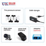 For Android Car Stereo Accessories Rear View Camera Fiber Optics Adapter DAB+