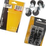 40mm Caster Wheels. Furniture Caster Wheels 2 Fixed Casters 2 Swivel Castors